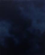 Rebecca Partridge. 30 Day Sky Studies (detail), 2017-18.
Oil on birch ply, 30 parts, overall dimensions variable. © Rebecca Partridge 2018. Courtesy Parafin, London.