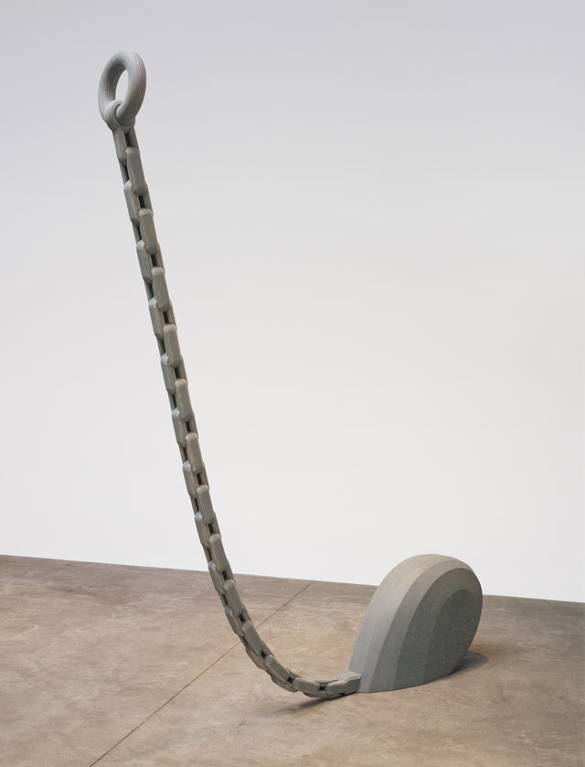 Martin Puryear. Le Prix, 2005. Painted yellow pine, Alaskan yellow cedar, 310 x 228.6 x 33 cm (122 x 90 x 13 in). Collection of Gretchen and John Berggruen, San Francisco. Photograph courtesy the artist