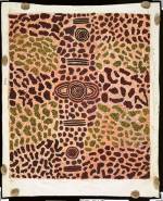Long Jack Phillipus Tjakamarra. <em>Wilkinkarra Men&rsquo;s Camp,</em> 1975. Synthetic polymer paint on canvas, 2,010 x 1,720 mm. All works &copy; the artists or their estates and licensed by Aboriginal Artists Agency, 2007 