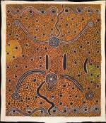 Dinny Nolan Tjampitjinpa. <em>Yawalyurru,</em> 1975. Synthetic polymer paint on canvas, 2,010 x 1714 mm. All works &copy; the artists or their estates and licensed by Aboriginal Artists Agency, 2007