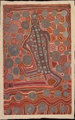Uta Uta Tjangala. <em>Yumari,</em> 1981. Synthetic polymer paint on canvas, 2,268 x 3,672 mm. All works &copy; the artists or their estates and licensed by Aboriginal Artists Agency, 2007