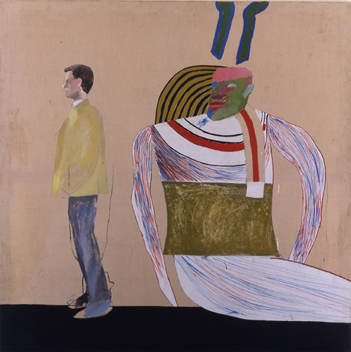 David Hockney. Man in a Museum (Or You