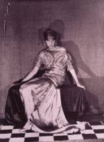Peggy Guggenheim wearing a dress by Paul Poiret, 1923. Photograph by Man Ray &copy; 2007 Artists Rights Society (ARS), New York / ADAGP, Paris &copy; 2007 Man Ray Trust / Artists Rights Society (ARS), New York / ADAGP, Paris