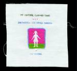 <strong>Andrea Dezs&ouml;</strong>.        <em>She Wished She Never Married </em>from<em> My Mother Claimed </em>series, 2005-2006. 
Hand-embroidered cotton thread on cotton canvas<br>
6 x 6 in. (15.2 x 15.2 cm). Collection of the artist. Photo: Andrea Dezs&ouml;
