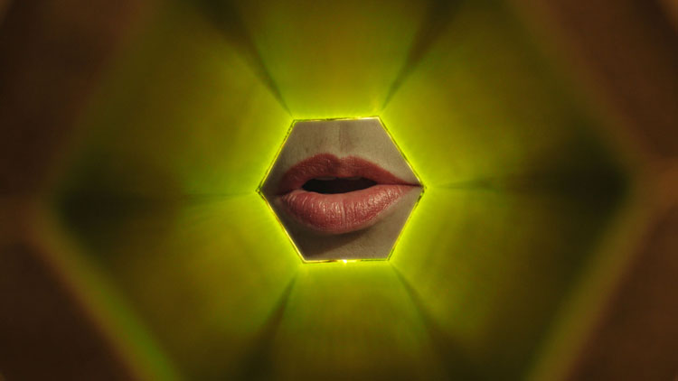 Mika Rottenberg, Spaghetti Blockchain (Video Still), 2019. 4k video installation with 7.1 surround sound, colour; 18:15 min. Dimensions variable. © Mika Rottenberg, courtesy the artist and Hauser & Wirth.