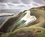 Eric Ravilious, The Westbury Horse, 1939. Reproduced by kind permission 
      of the Towner Art Gallery.
