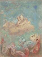 Odilon Redon. <em>The Chariot of Apollo</em> c. 1912. Oil on canvas 39 &frac14; x 29 &frac12; in. The Musuem of Modern Art, New York, Gift of the Ian Woodner Family Collection, 2000.
