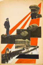 Aleksandr Rodchenko. Illustration for the magazine '<em>Young Guard</em>', 1924.

      Photomontage, 48.4 x 32.4 cm. Rodchenko and Stepanova Archives (Moscow, Russia) © Rodchenko and Stepanova Archives (Moscow, Russia).