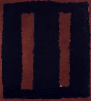 Mark Rothko. <em>Black on Maroon, Sketch for "Mural No.6", </em>1958. Mixed media on canvas, 266.7 x 381.2 cm. Tate. Presented by the artist through the American Federation of Arts 1968 &copy; 1998 by Kate Rothko Prizel and Christopher Rothko