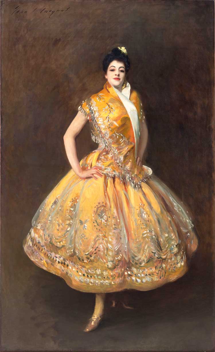 John Singer Sargent, La Carmencita, 1890. Oil paint on canvas, 221 x 114.3 cm. Paris, musée d