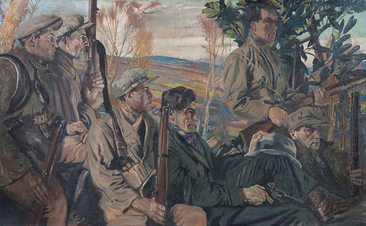 Seán Keating, Men of the South, 1921-22. Collection Crawford Art Gallery, Cork. © The artist