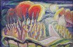 Millie Frood, Workers in a Field, date unknown. Oil on board. The Fleming Collection. © The Copyright Holder.