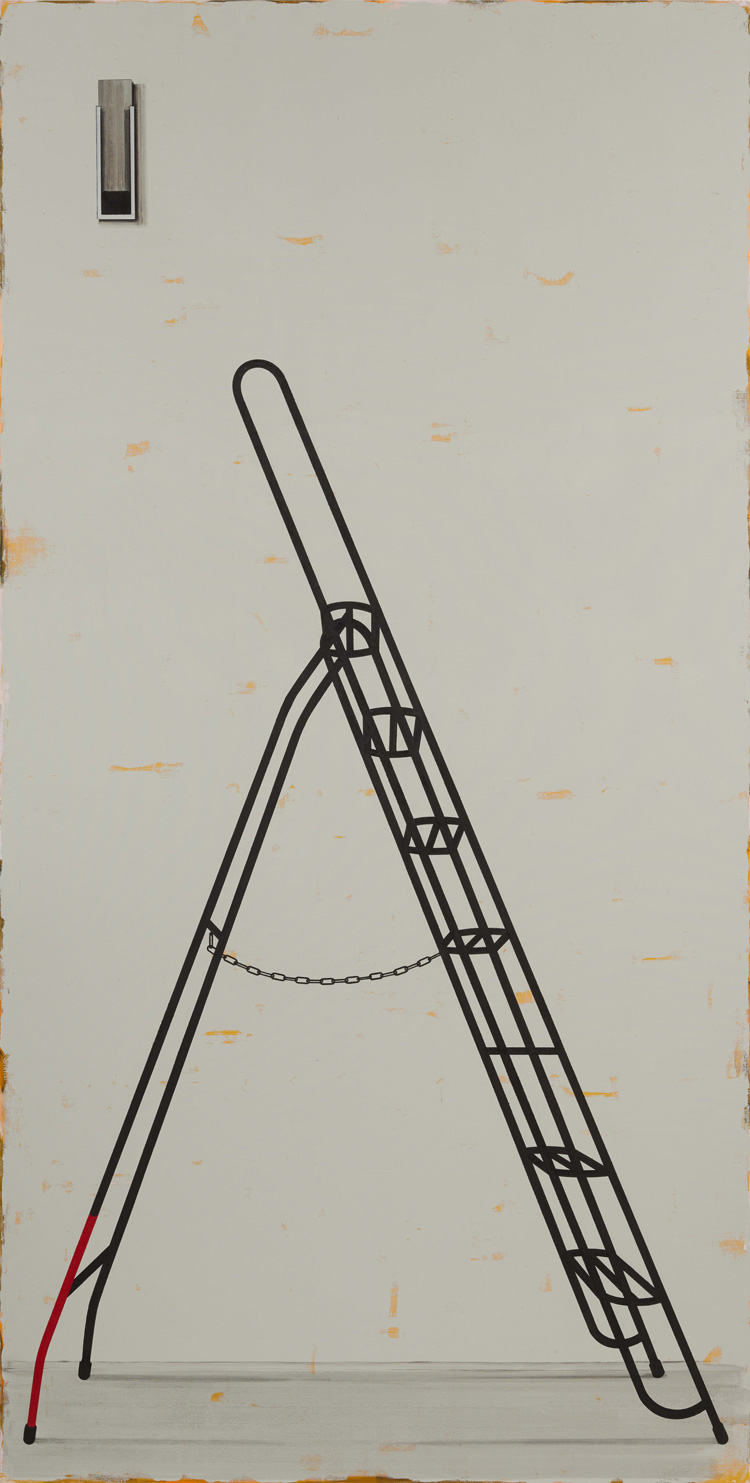 Michael Simpson. Squint 45, 2016-19. Oil on canvas, 427 x 213 cm. Images courtesy the artist and Blain|Southern.