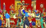 Paul Pletka. Nuestro Señor El Desollado 2004, acrylic on canvas, triptych, 84 x 136 in.