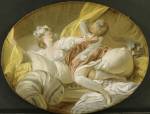 Jean-Honor&eacute; Fragonard (1732-1806), <em>The Beautiful Servant (Pointless Resistance)</em>, Undated. Oil on canvas, oval. Purchased 1958 with contribution from Nationalmusei V&auml;nner and anonymous Donor The National Museum of Fine Arts, Stockholm Photo &copy; The National Museum of Fine Arts, Stockholm