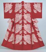 Serizawa Keisuke (1895&ndash;1984). <em>Seabream </em>1964. Kimono, stencil-dyed tsumugi-weave silk, 62 1/4 x 51 1/8 in. Tohoku Fukushi University  Serizawa Keisuke Art and Craft Museum.