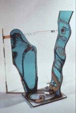 Agathe Sorel. Ego to the Goat, 1987. Space engraving and welded steel, 130 x 107 x 106.7 cm. Courtesy of the
artist.