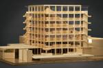 James Stirling (Firm). History Faculty Building, University of Cambridge, England (1963-67). Presentation model, wood and plastic. James Stirling/Michael Wilford fonds, Canadian Centre for Architecture, Montr&eacute;al. &copy; CCA.