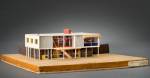 James Frazer Stirling. <em>House for the Architect: model</em>, probably late autumn 1948. Paper, burlap, cork, plastic, metal, thread, black ink, gouache, fibreboard. James Stirling/Michael Wilford fonds, Collection Centre Canadien d&rsquo;Architecture/Canadian Centre for Architecture, Montr&eacute;al.