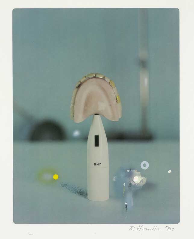 Richard Hamilton, The Critic Laughs, 1968. Laminated offset lithograph in colours and handcolouring in enamel, on coated stock paper. Wilson Gift through The Art Fund (2006), DACS.