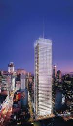 Rendering of the New York Times Building. The New York Times Company/Forest City Ratner Companies/Renzo Piano Building Workshop/ FXFowle Architects &copy; Artefactory