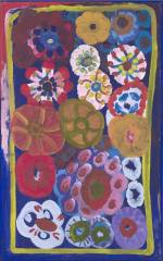 Eva ROGERS, Mara/Yukul c. 1929–2002. 'Bush flowers' 1996. Synthetic 
        polymer paint on canvas 94.2 x 58.8 cm. Purchased, 1997 © The artist’s 
        estate, courtesy of Alcaston Gallery, Melbourne