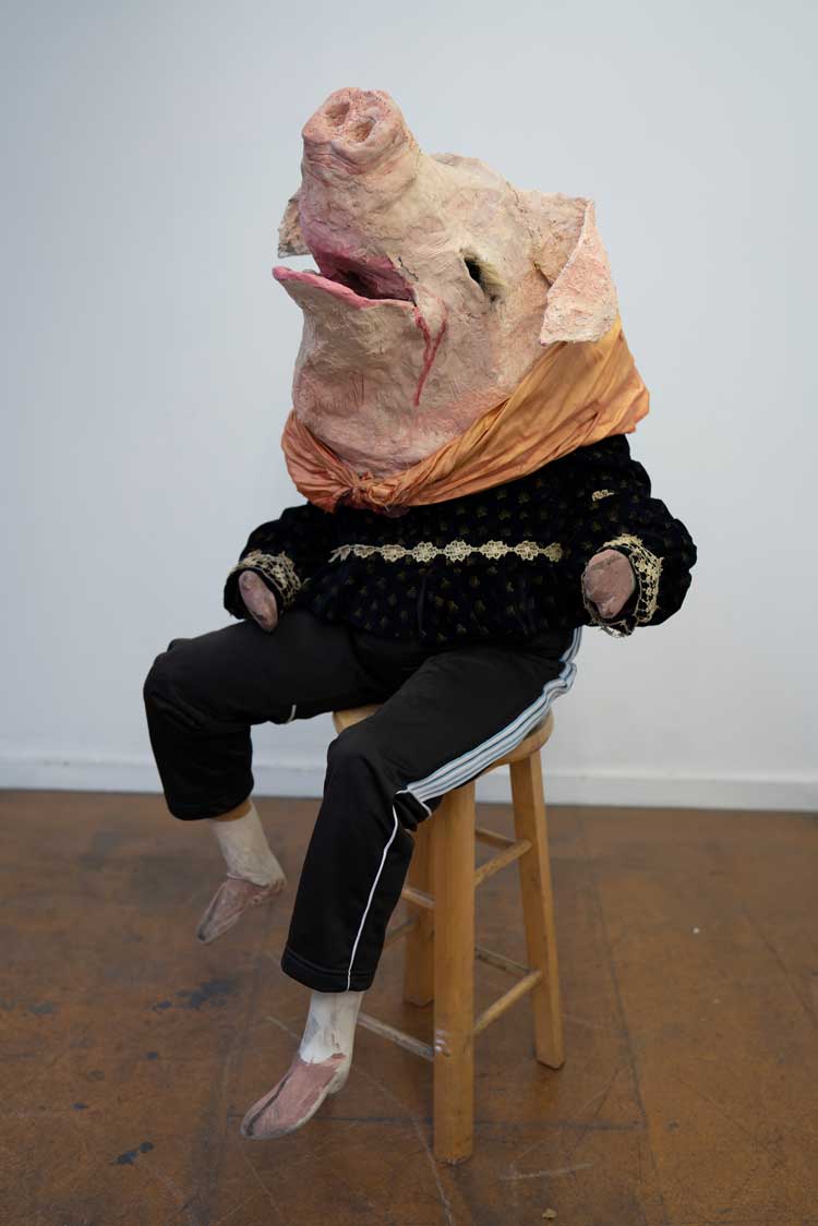 Paula Rego. Prince Pig, 2005-06. Papier mache and fabric. © Paula Rego. All rights reserved 2024 / Bridgeman Archives.
