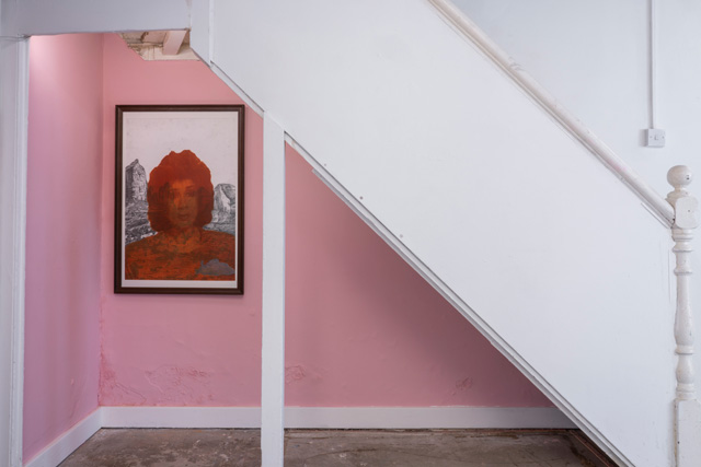 Rosa Johan Uddoh. Moira Lisa, 2019. Installation view, Jupiter Woods, London 2019.