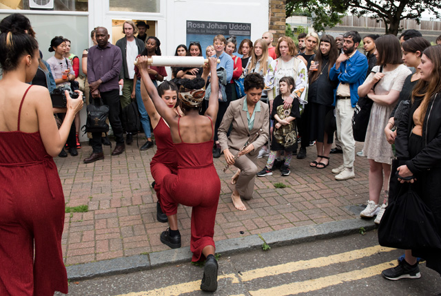 Rosa Johan Uddoh. Auto Cutie, 2019. Performed in collaboration with the diasporic dance troupe DIDD (Department for International Dance Development).