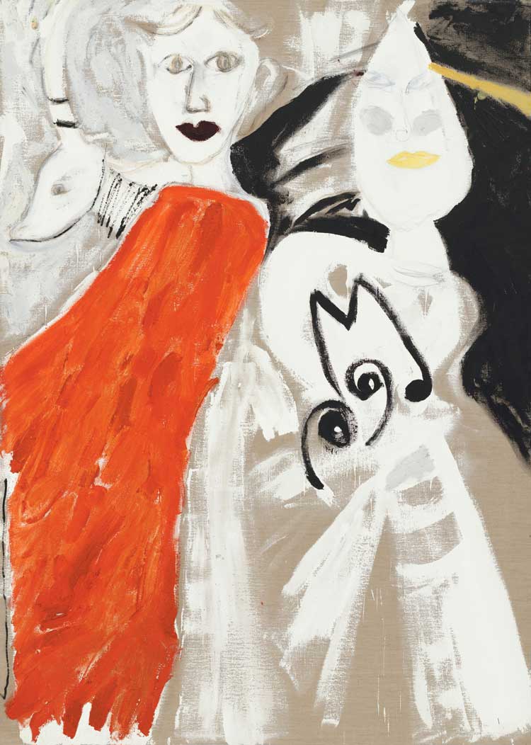 Don Van Vliet, Ibex, 1986. Oil on canvas, 214 x 153 cm (84 1/4 x 60 1/4 in). © The Estate of the Artist. Courtesy Michael Werner Gallery, New York and London.