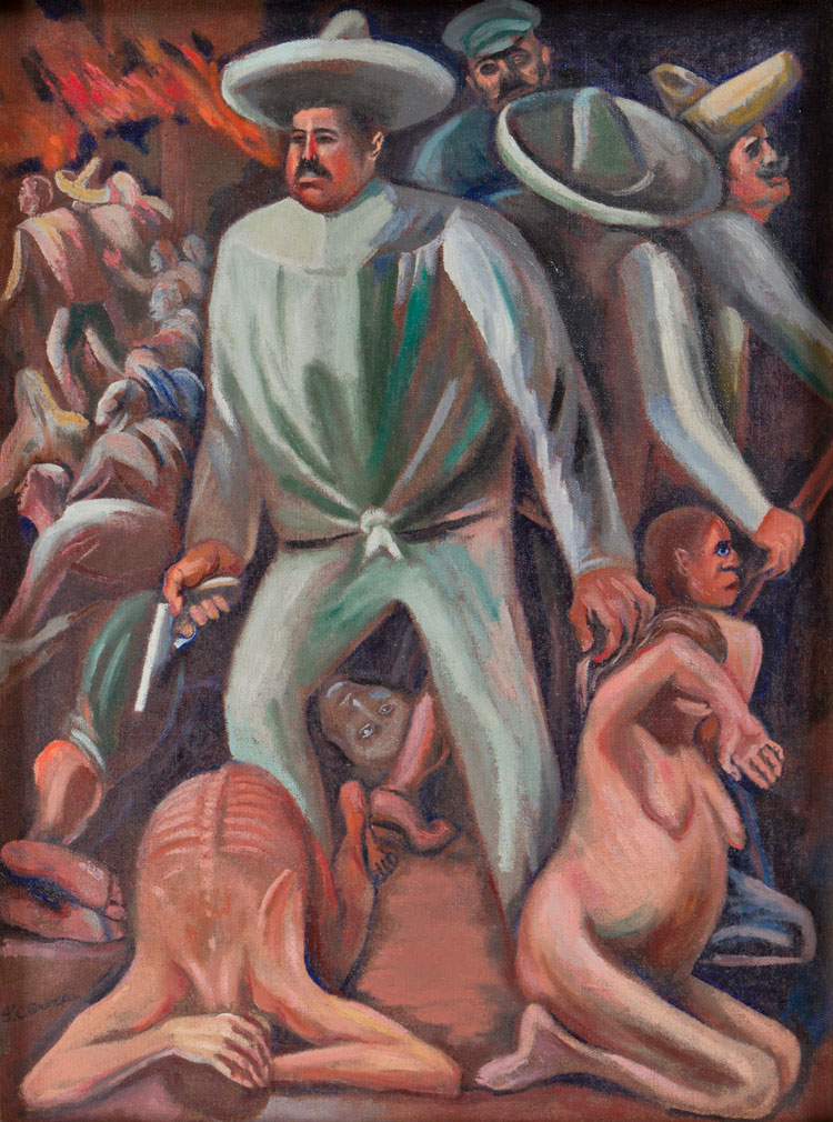 José Clemente Orozco, Zapatistas, 1931. Oil on canvas, 45 × 55 in (114.3 × 139.7 cm). The Museum of Modern Art, New York; given anonymously. © 2020 Artists Rights Society (ARS), New York / SOMAAP, Mexico City. Digital image © The Museum of Modern Art/Licensed by SCALA/Art Resource, NY.