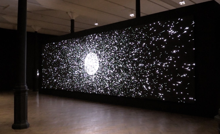 Installation view, Leo Villareal, Pace, London, 2019. Photo: Martin Kennedy.