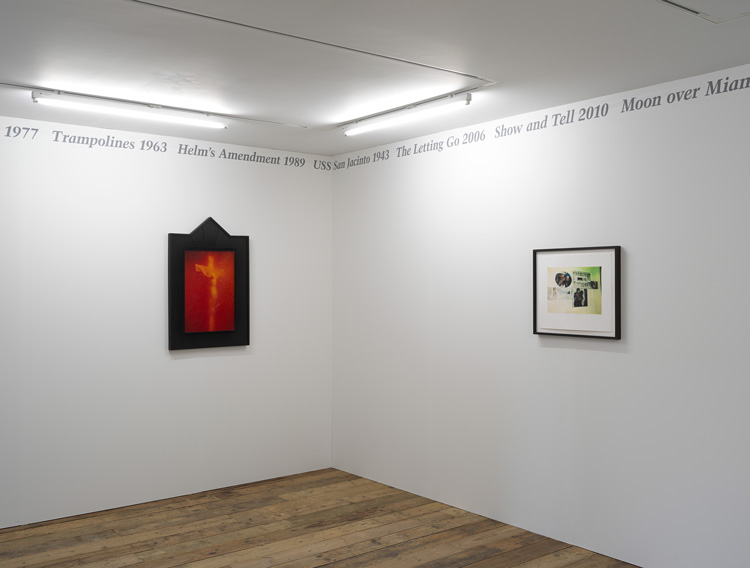 Félix González-Torres, Untitled (Portrait of Julie Ault), 1991. Collection of Julie Ault. Andres Serrano, Immersion (Piss Christ), 1987. Collection of Danh Vo. Danh Vo, IMUUR2, 2012. Courtesy the artist (left to right). Installation view at the South London Gallery, 2019. Photo: Nick Ash.