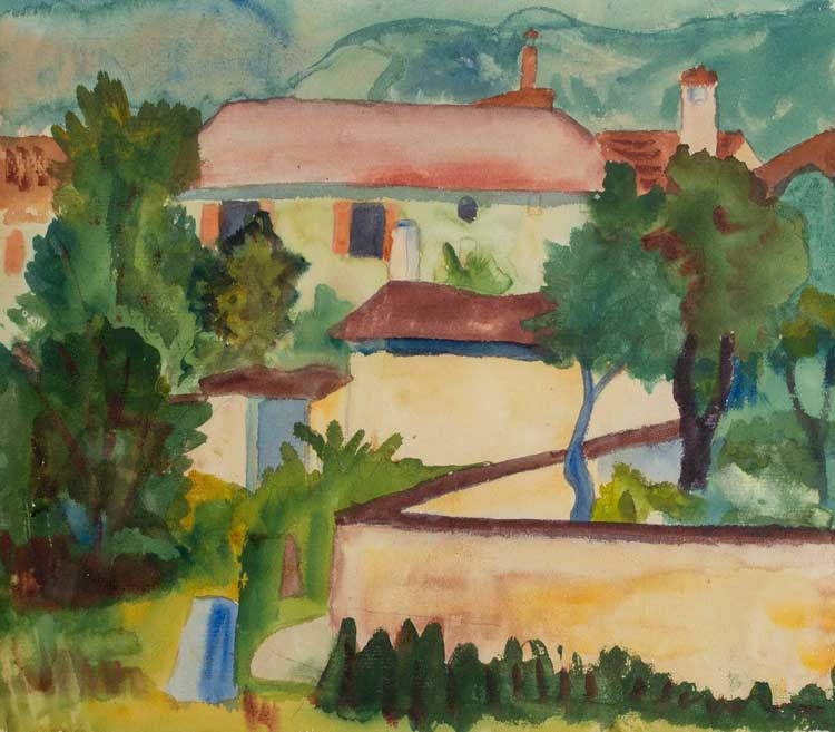 Hermann Hesse, Carona, (Carona, 28 July 1923), 1923. Ink on paper. Private collection.