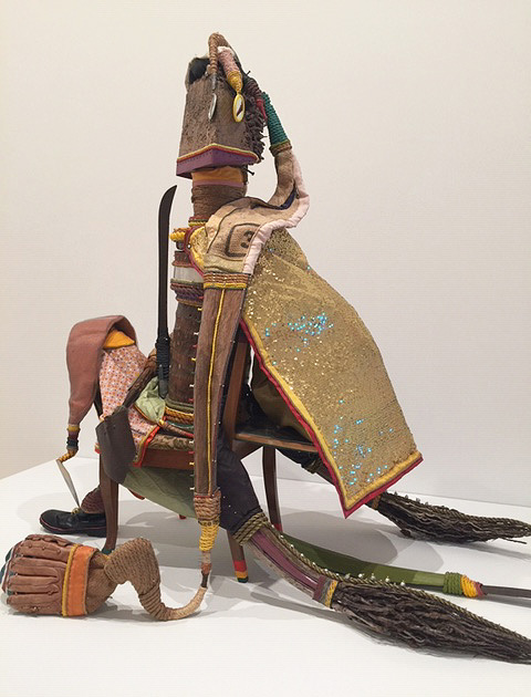 Daniel Lind-Ramos, 1797 Vencendor (1797: Victorious), 2017-18. Installation view, Whitney Biennial 2019. Photo: Jill Spalding.