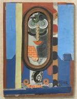 Eileen Agar. Fighter Pilot, 1940. Collage on plywood, 22.8 x 17.1 cm. Courtesy Austin Desmond, London - Breese Little.