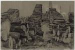 Xu Bing. Forestry industry, Changbai, northeast China, June 1979. Inscribed: 七九年六月画于东方红林业局贮 木
场 徐冰 Drawn June 1979 at the East is Red forestry department timber yard and mill. Pencil on paper. © Courtesy of Xu Bing Studio.