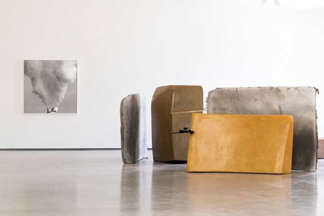 Installation view of work by Nairy Baghramian, as part of Yorkshire Sculpture International, at The Hepworth Wakefield. Courtesy the artist and The Hepworth Wakefield. Photo: Nick Singleton.